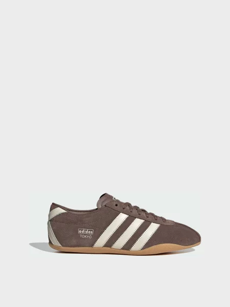 Кожаные кеды Adidas коричневые