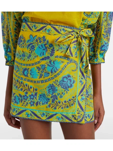 Fustă Etro cu model floral galben