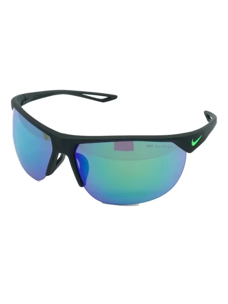Ochelari de soare Nike cu cordon din jerseu cu imprimeu abstract gri
