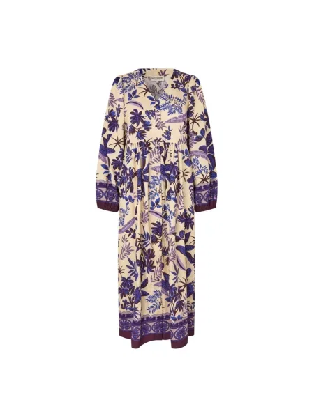 Maksi wielobarwność sukienka maxi Lollys Laundry garniturowa