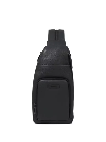 Geantă Piquadro din piele negru