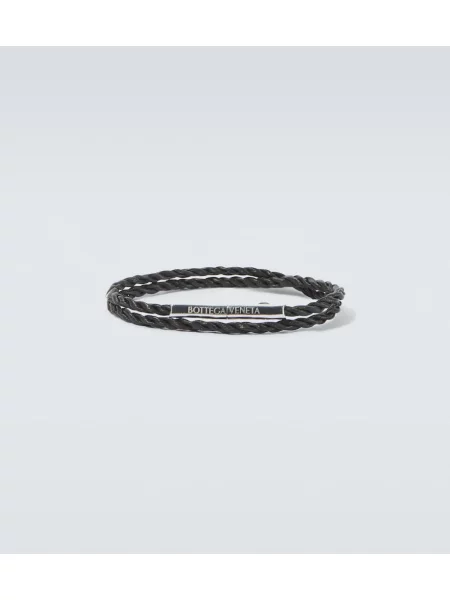 Brăţară Bottega Veneta din piele maro