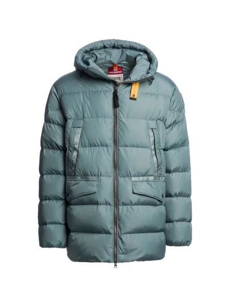 Geacă cu puf Parajumpers cu glugă albastru