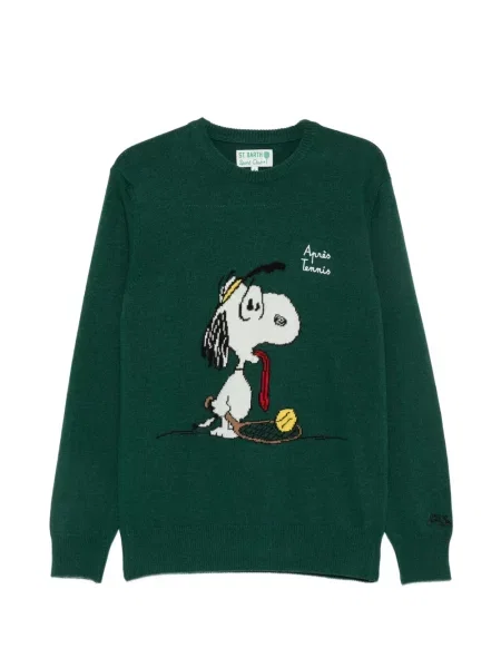 Pulover Mc2 Saint Barth de lână verde