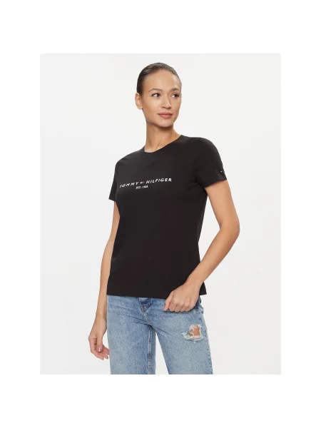 Tommy Hilfiger T-shirt Heritage C-Nk Regular Fit crna