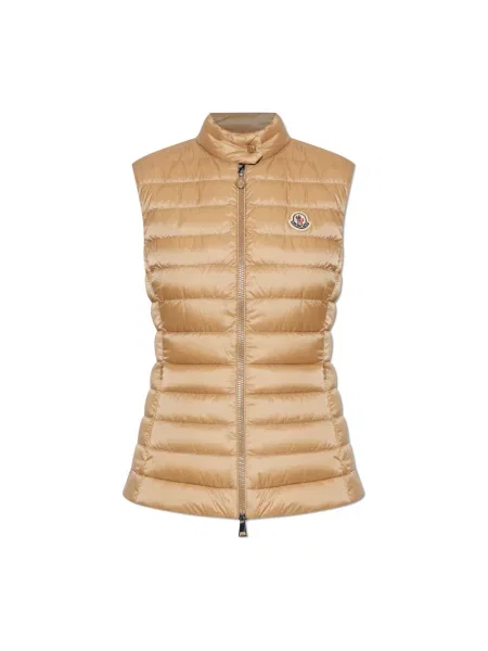 Kamizelka puchowa Moncler beżowa