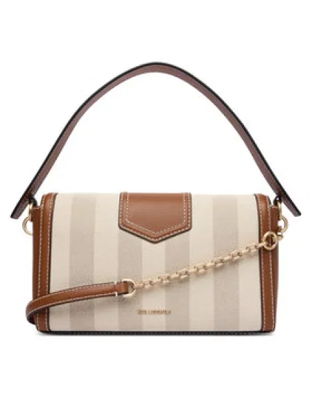 Plátěná crossbody kabelka Karl Lagerfeld béžová