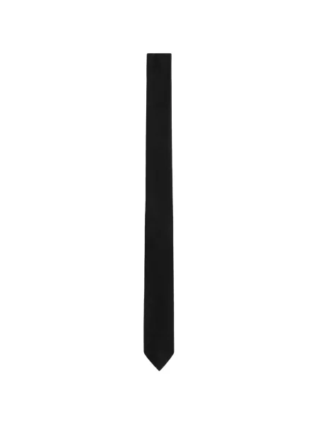 Cravată Thom Browne clasică din țesătură twill negru