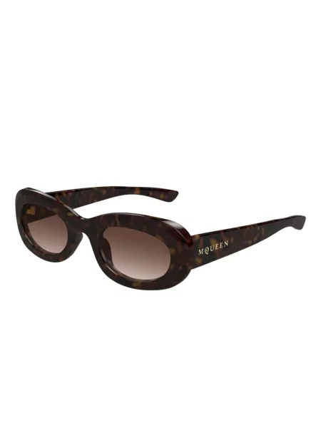 Saulės akiniai Alexander Mcqueen Eyewear ruda