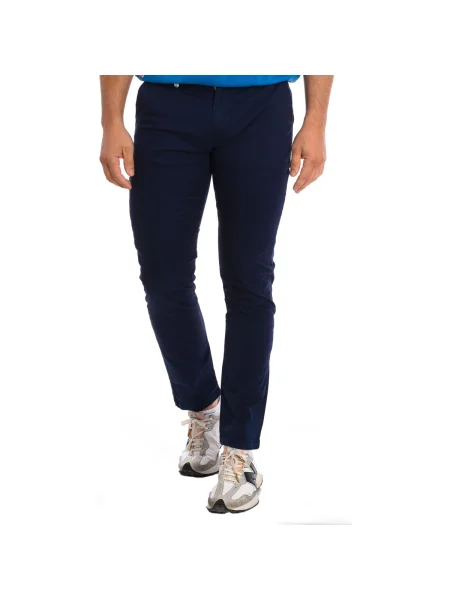 Pantaloni La Martina albastru