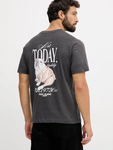 Pepe Jeans tričko šedé