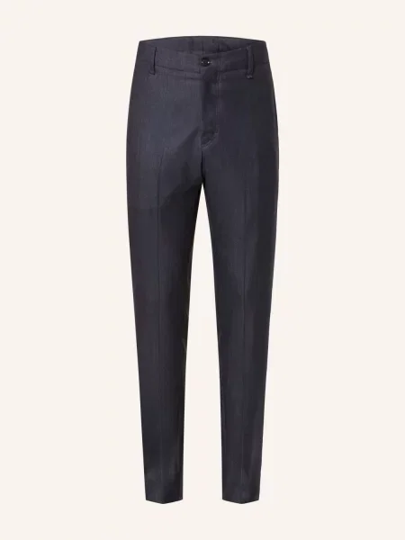Lardini Chino Kalhoty Regular Fit V Džínovém Vzhledu navy námořnictvo