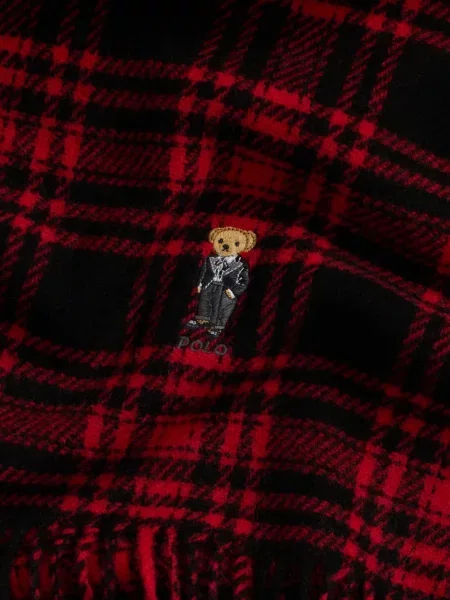 Șapcă Polo Ralph Lauren de mătase cu broderie cu dungi negru