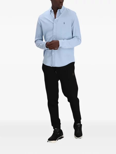 Květinový dlouhý spodní díl plavek Polo Ralph Lauren s potiskem modrý