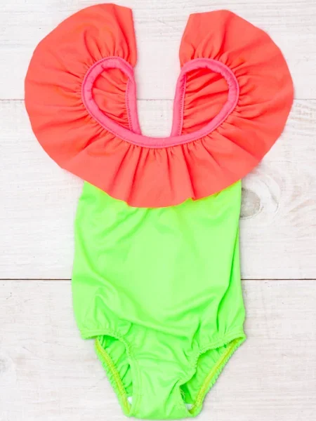 Дитячий Купальник Носи своє світло-зелений віскоза/резинка зелений