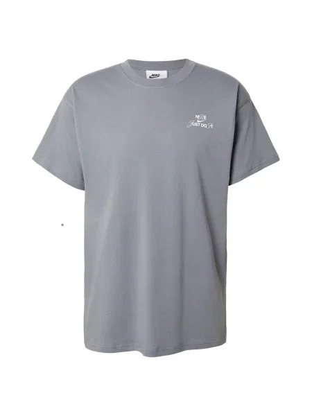 Nike Sportswear Tricou gri alb