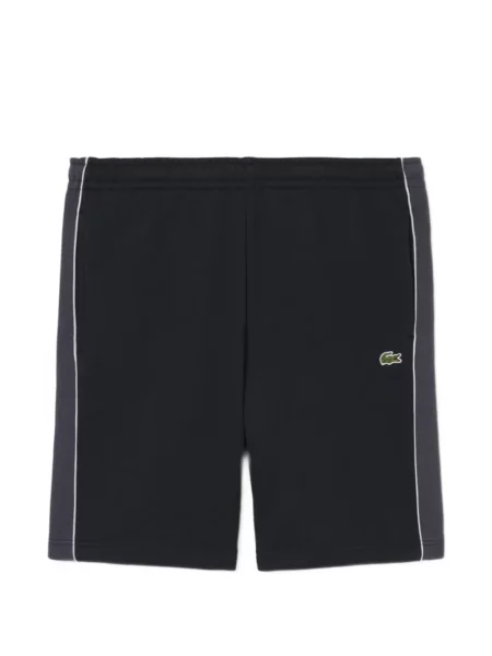 Pantaloni scurți Lacoste cu autograf cu cordon albastru