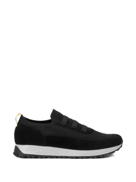 Sneakerși Doucal's cu șireturi din dantelă negru