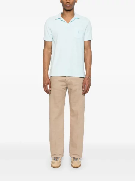 Tricou Polo Ralph Lauren din material terry albastru