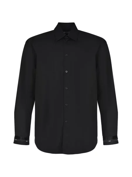 Dlouhá košile s dlouhým rukávem Msgm černá