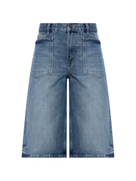 Pantaloni scurți Samsøe Samsøe albastru