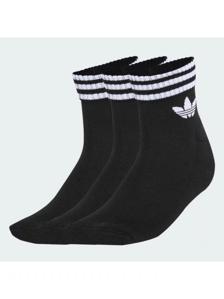 Pruhované zkrácené ponožky Adidas Originals černé