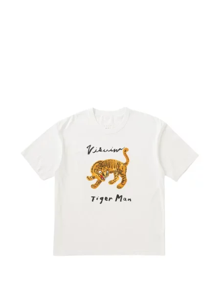 Tricou Visvim cu dungi de tigru alb
