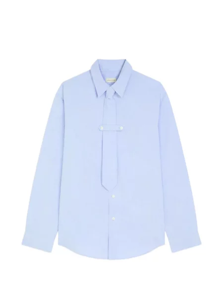 Cămașă Dries Van Noten clasică cu legături albastru