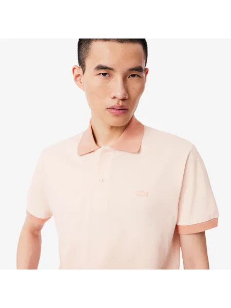 Lacoste Koszulka Polo Classic Fit Ombré Print różowy