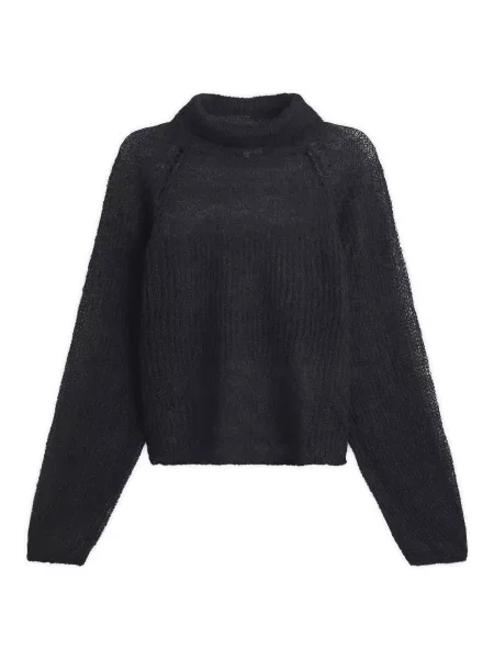 Dzianinowy sweter Stel czarny