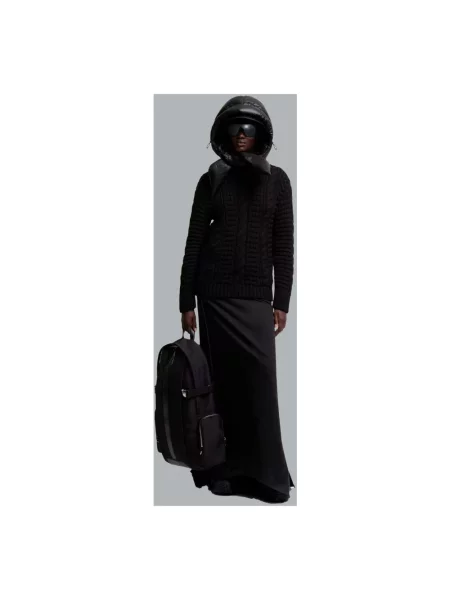 Sweter z golfem Moncler do golfa czarny