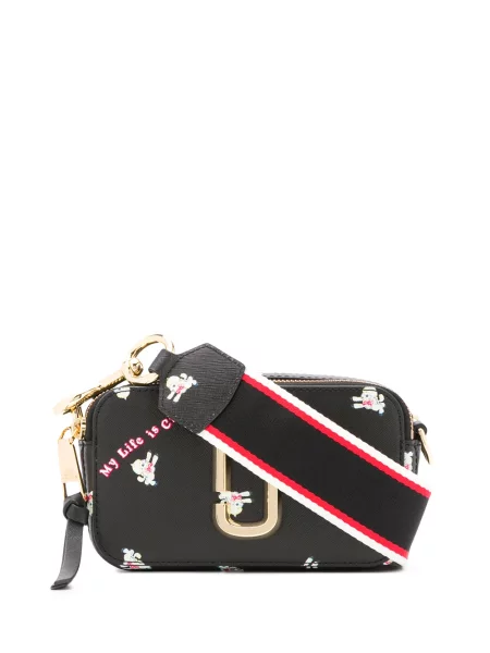 Torba za lančane priveznice Marc Jacobs s vezicama sa šljokicama s draperijom zlatna
