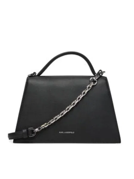 Karl Lagerfeld Rankinė / sidabrinė juoda