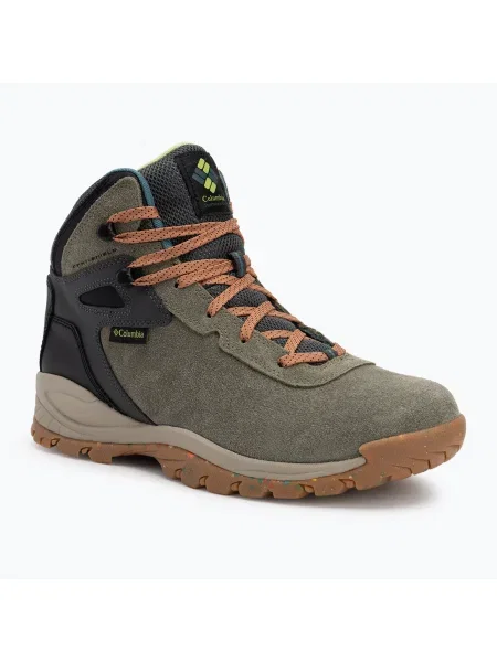 Pánske trekové topánky Columbia Newton Ridge Plus II Suede WP cordovan/spice čierna