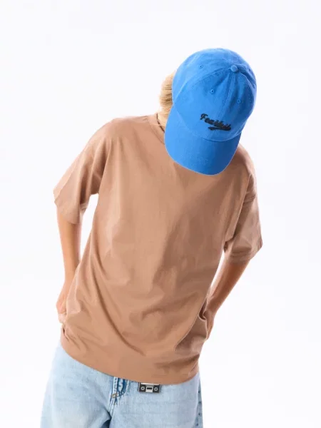Reserved Футболка з піма кавовий 