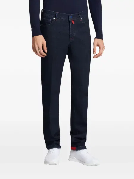 Blugi Kiton cu 5 buzunare albastru