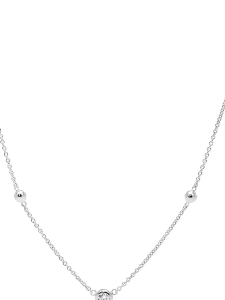 Fossil Colier argintiu