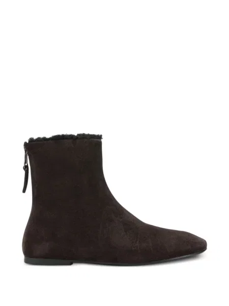 Botine Strategia Shoes din piele de căprioară maro