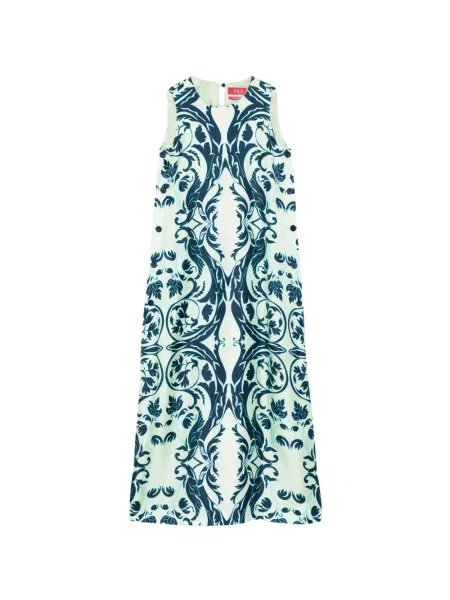 Maxi rochie maxi F.r.s For Restless Sleepers cu model floral de costum verde