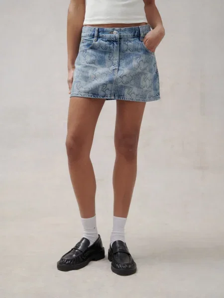 Tommy Jeans Fustă denim albastru