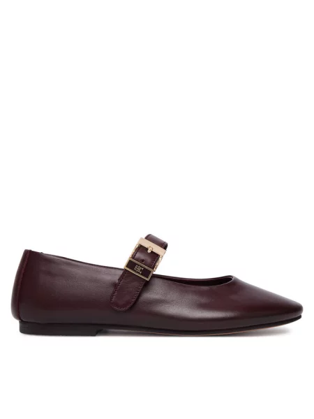 Baleriny Tommy Hilfiger brązowe