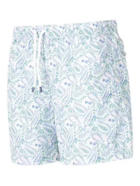 Slip de baie Fedeli cu model floral cu imagine verde