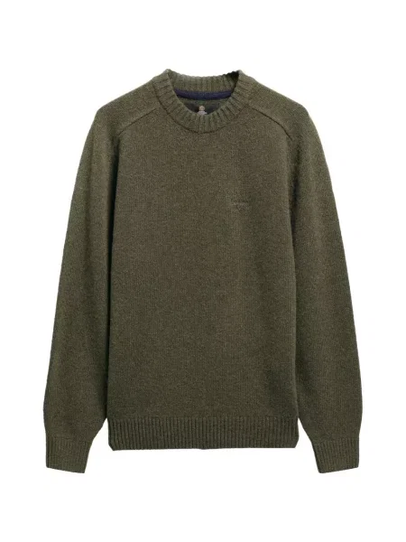 Pulover Barbour cu decolteu rotund verde
