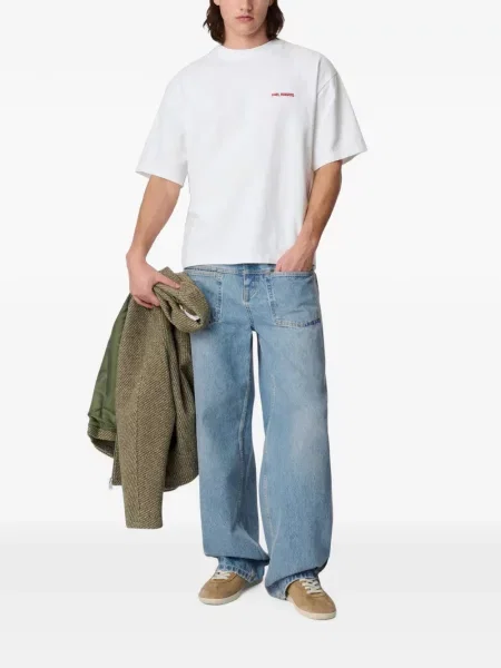 Tricou Axel Arigato cu broderie alb