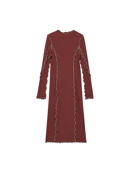 Sukienka midi Rodebjer do kolan brązowa