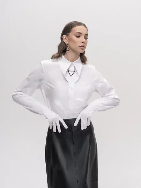 Сорочка Seven Eleven бавовна/еластан білий