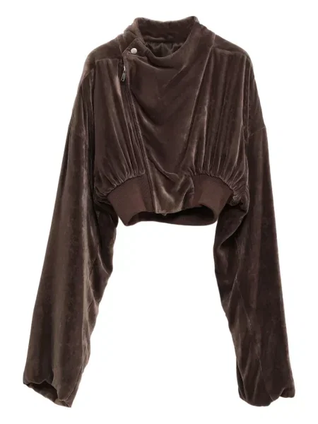 Geacă Rick Owens de catifea maro