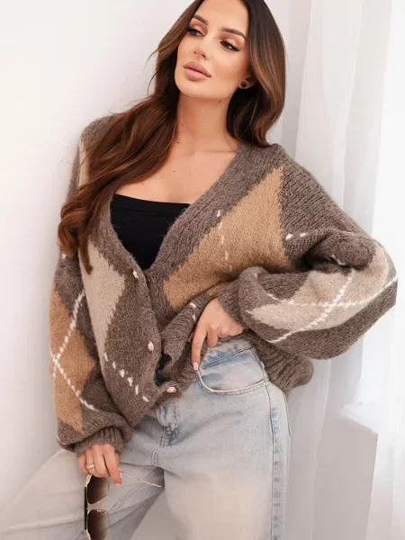 Kardigan Kesi Włoski brązowy