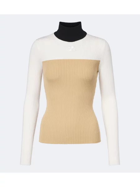 Top Courreges tricotate bej