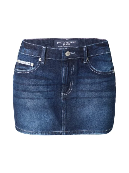 Juicy Couture Fustă albastru denim alb
